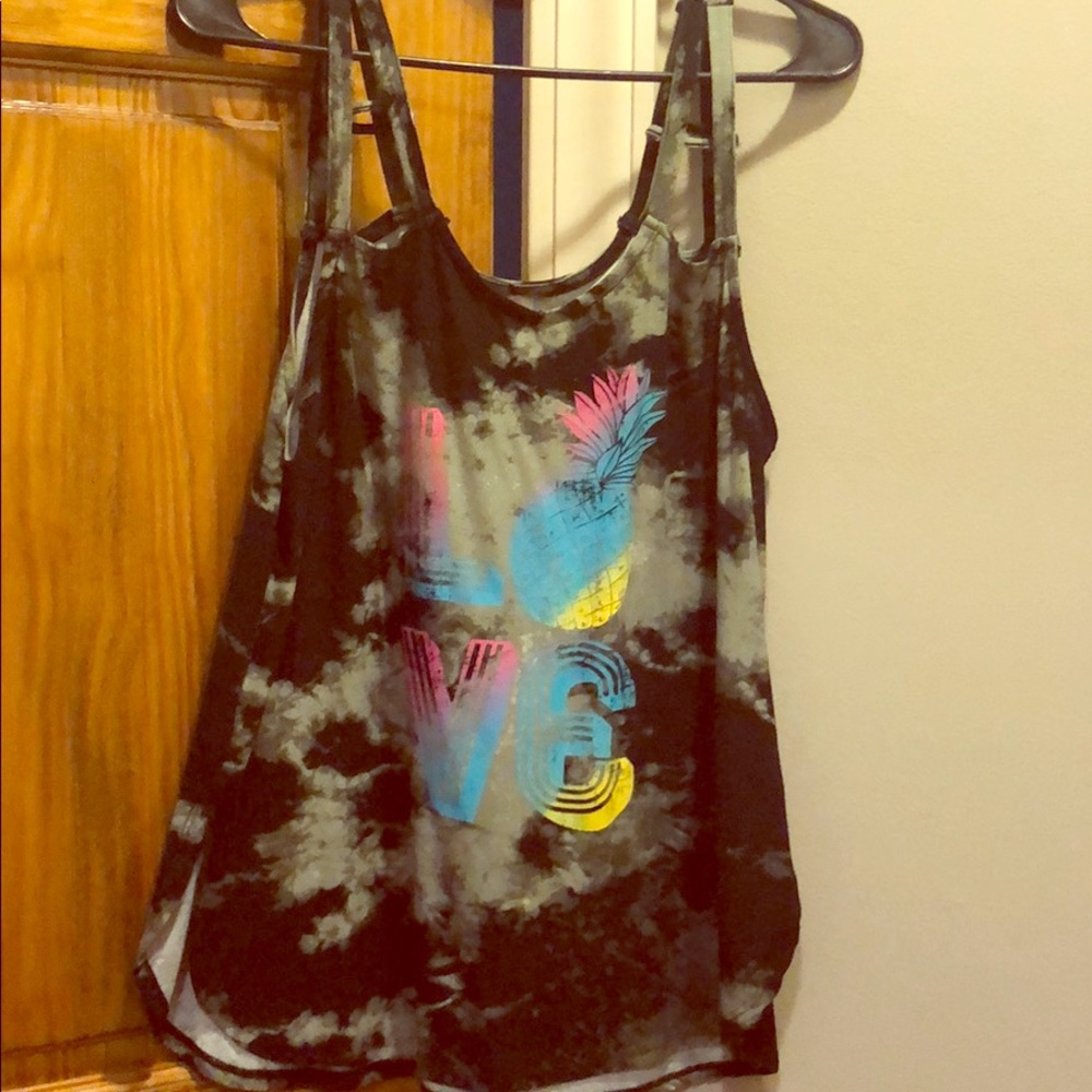 Tye dye LOVE tank top